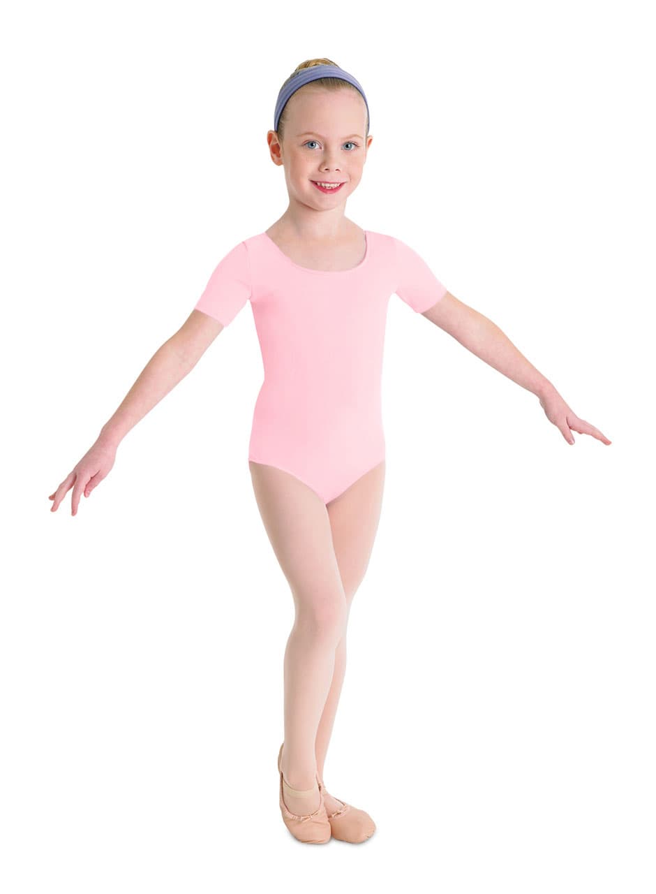 CL5402 Short Slv Round Neck Leo