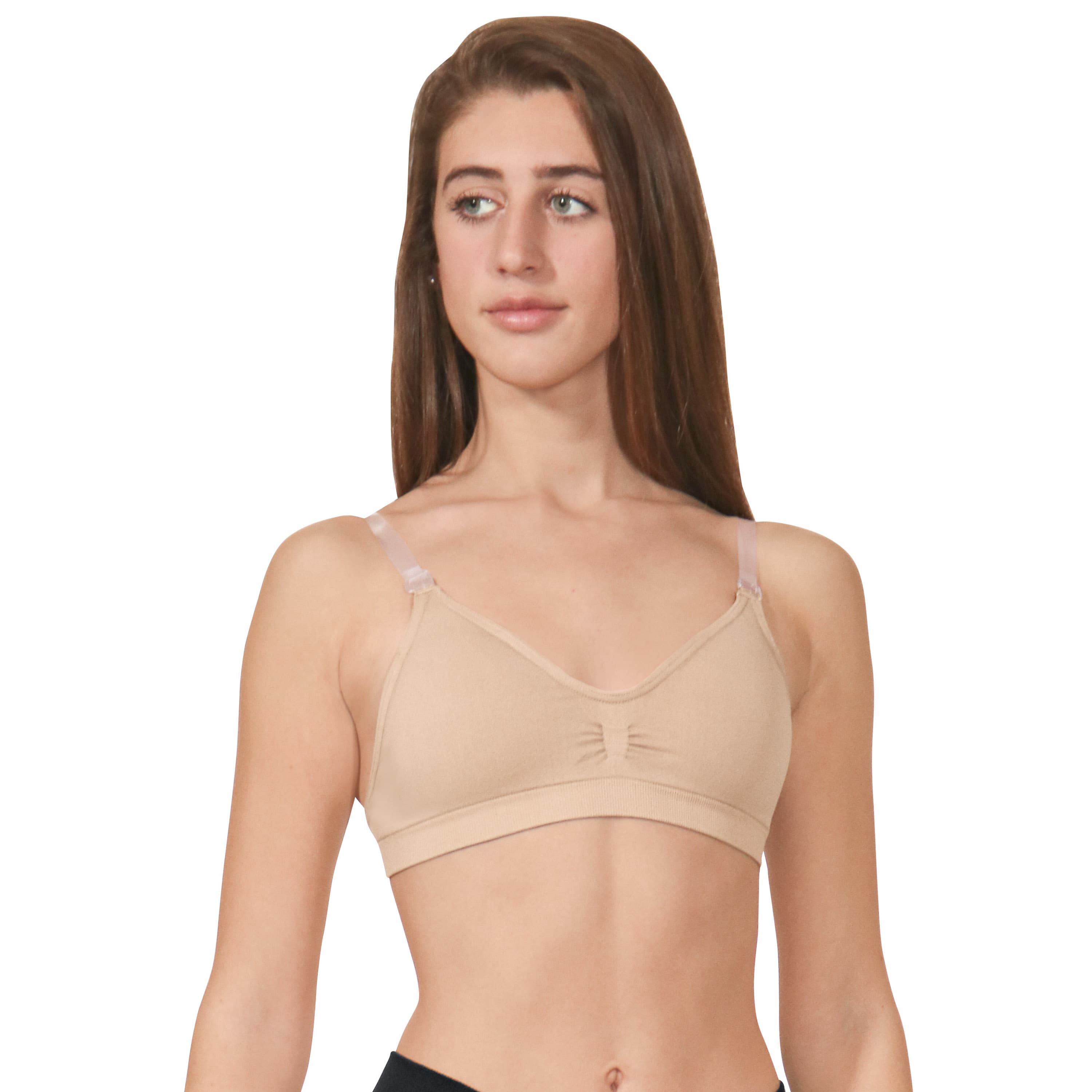 95624 Seamless Padded Wide Band Bra by EuroSkins - Mocha 2X