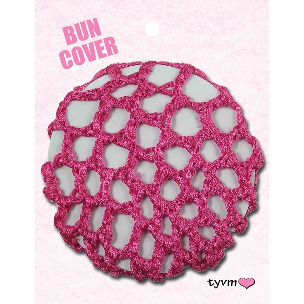 44636 Plain Braided Bun Cover - Fuscia