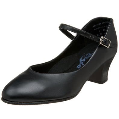 550 1.5" Adult Jr. Footlight™ Character/Tap Shoe - Black M 11
