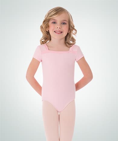 2671 Cap Sleeve Leotard - Black 3-4