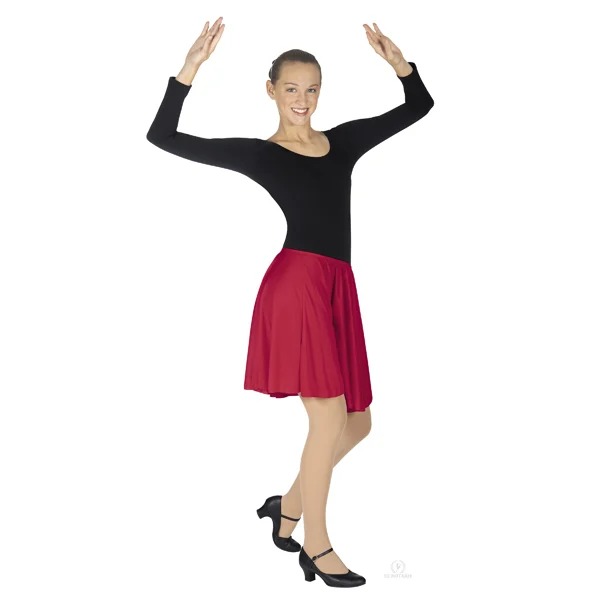 13774 Adult Pull-On Skirt BLK S
