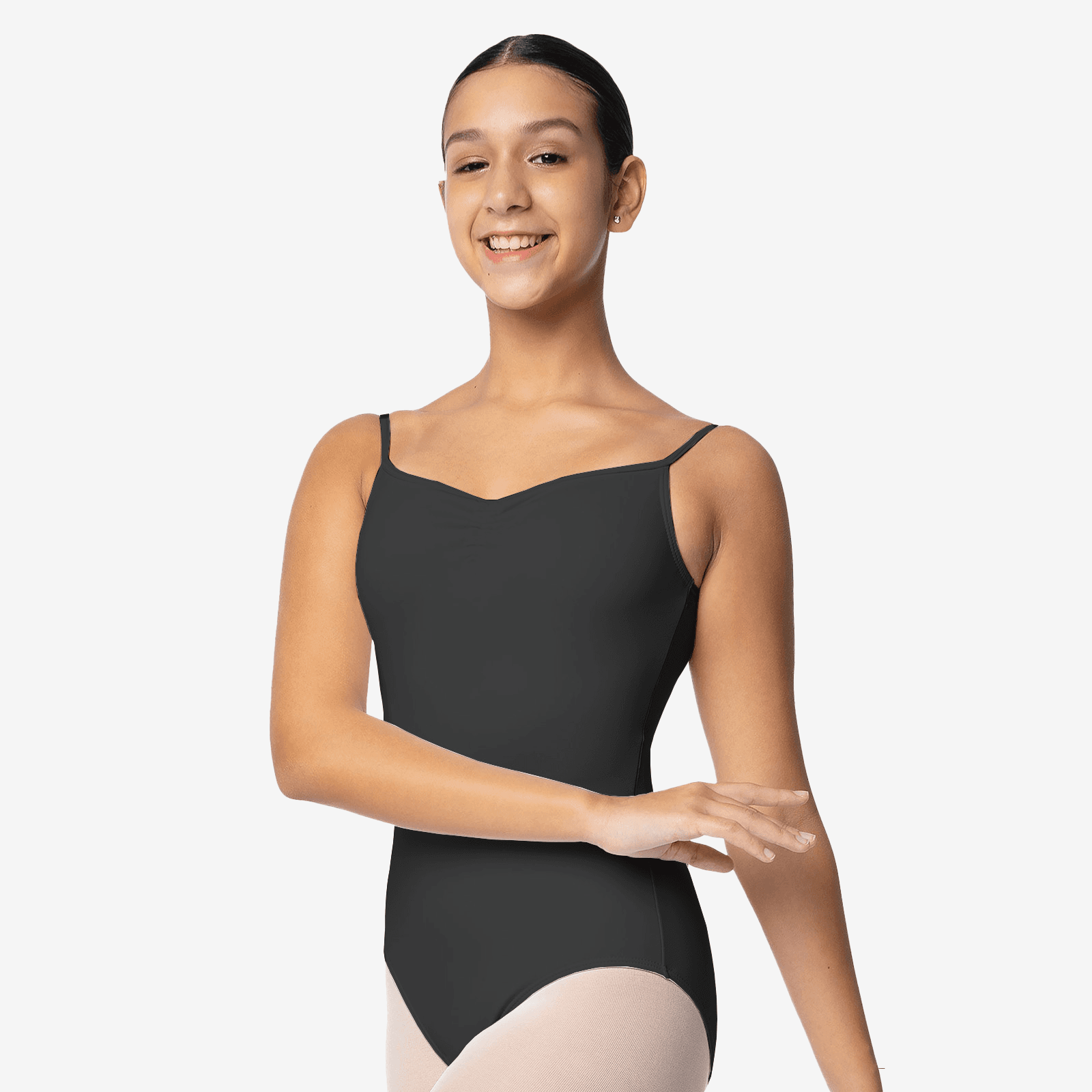SL04 Stephanie - Cami Leo w/ Pinch Front - Black L