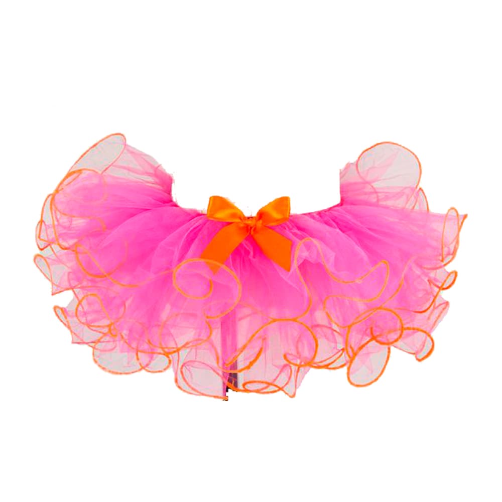 9944324 Tutu With Accent Trim - Fuscia