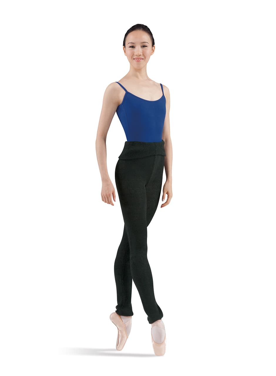 P0928 Marcy Roll Over Knit Pants - Black L