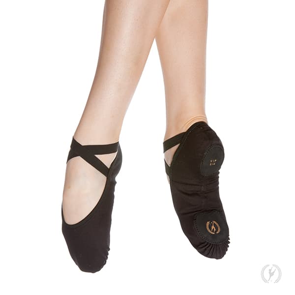 A1004c - Child Assemblé Split Sole Canvas Ballet Shoes - Lt Pink 2.5