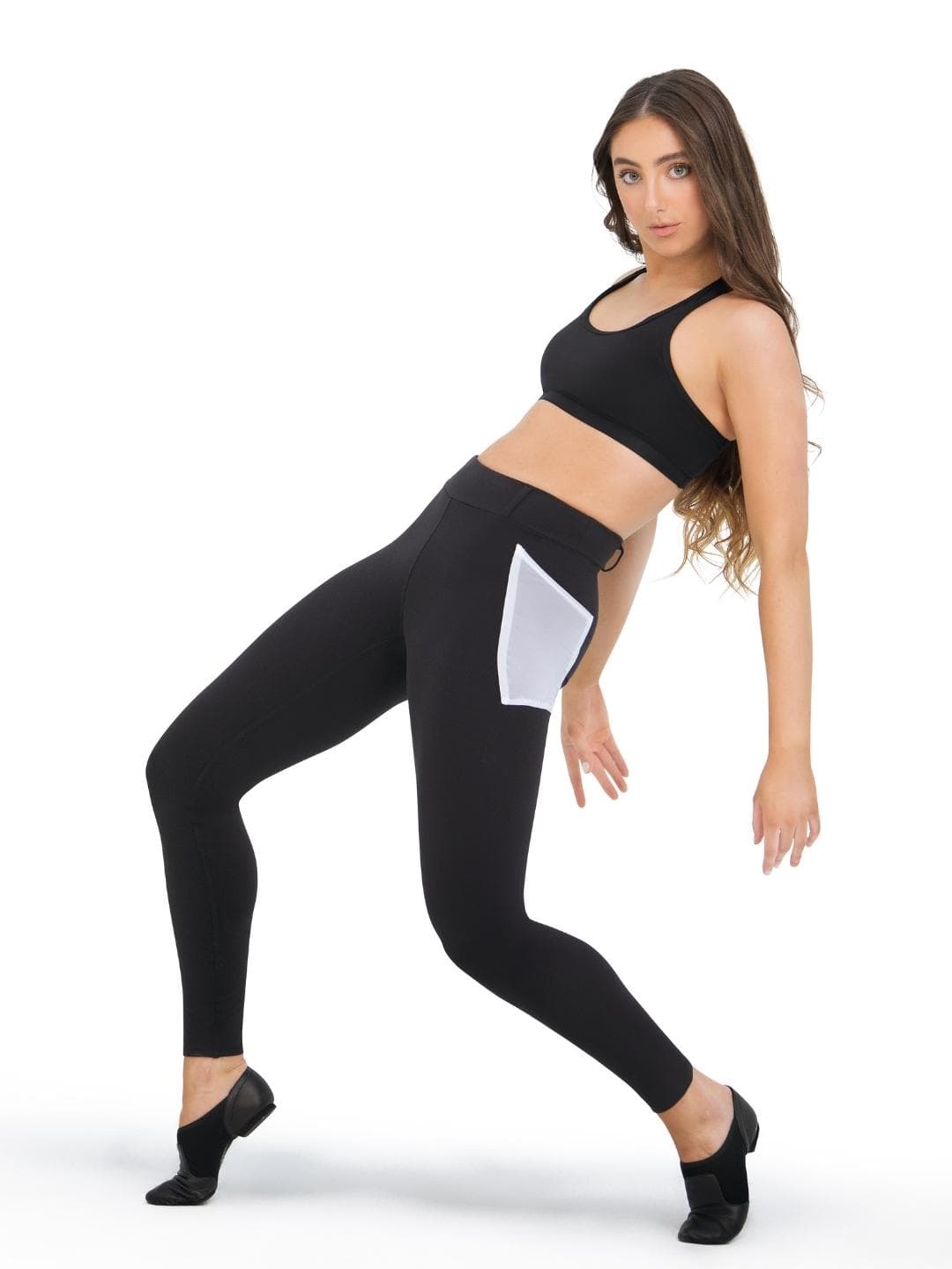 HW1803W Legging with Pocket - Black S