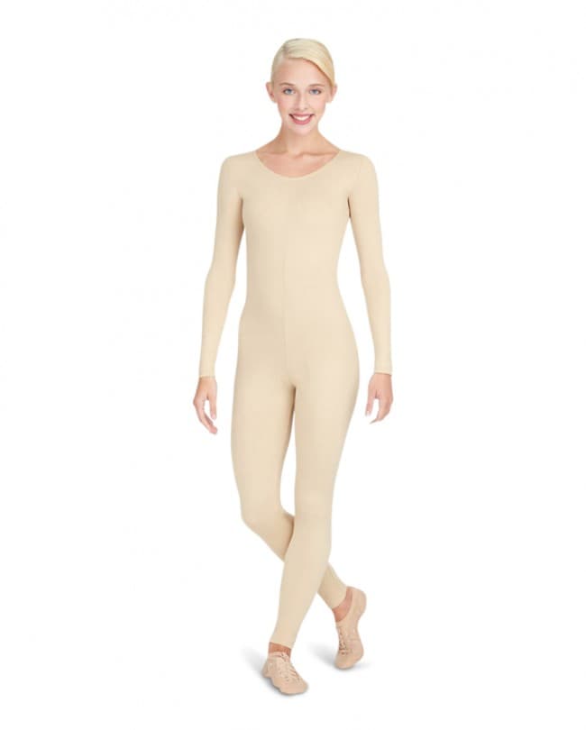 TB114 Adult Long Sleeve Unitard - Nude M