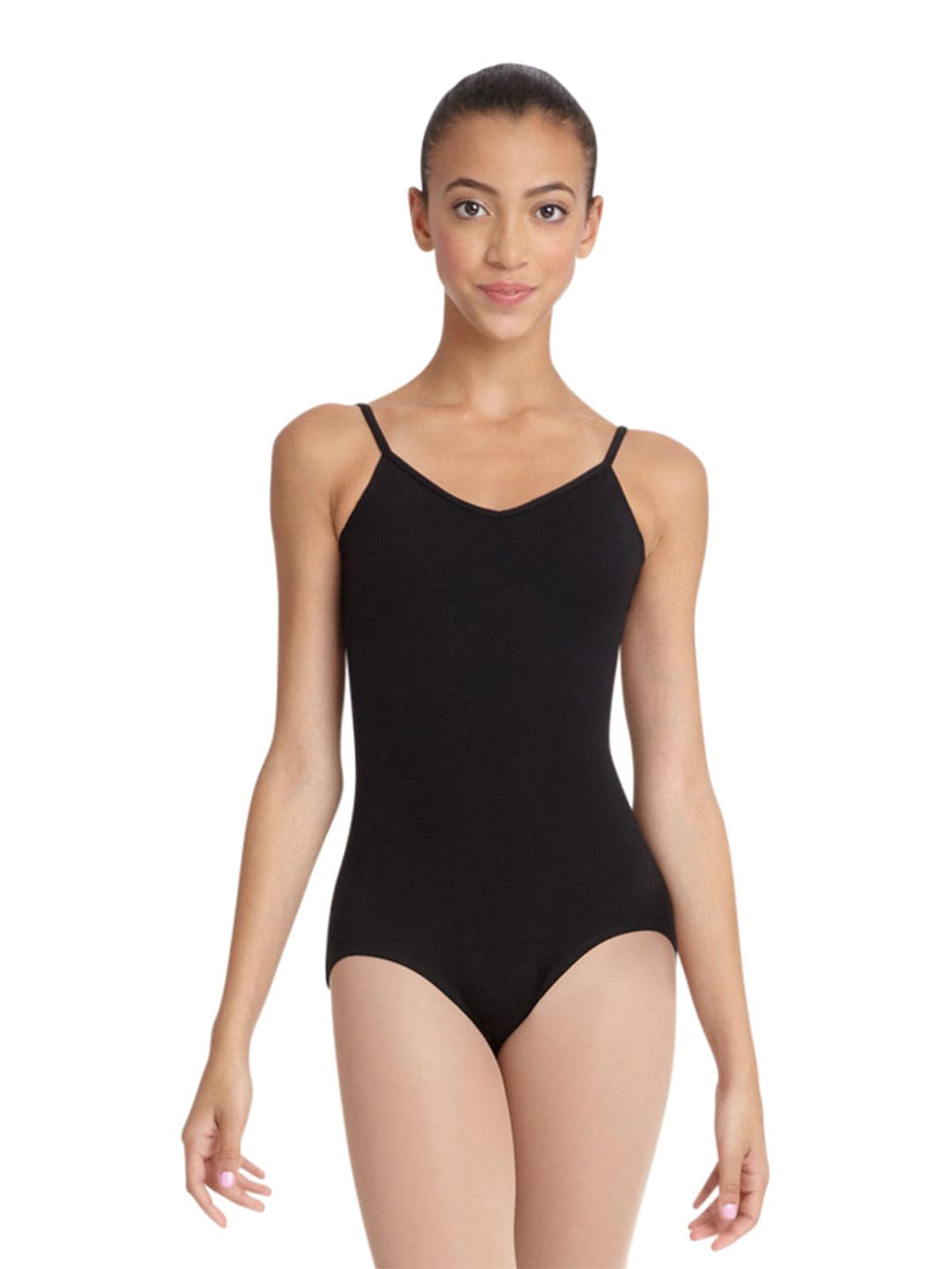 CC102 V-Neck Camisole Leotard - Black XL