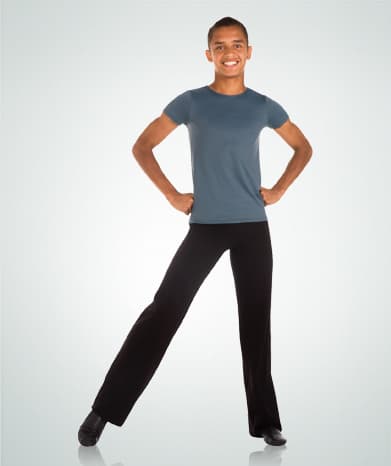 M191 Mens Basic Cotton/Lycra Jazz Pant -Black S